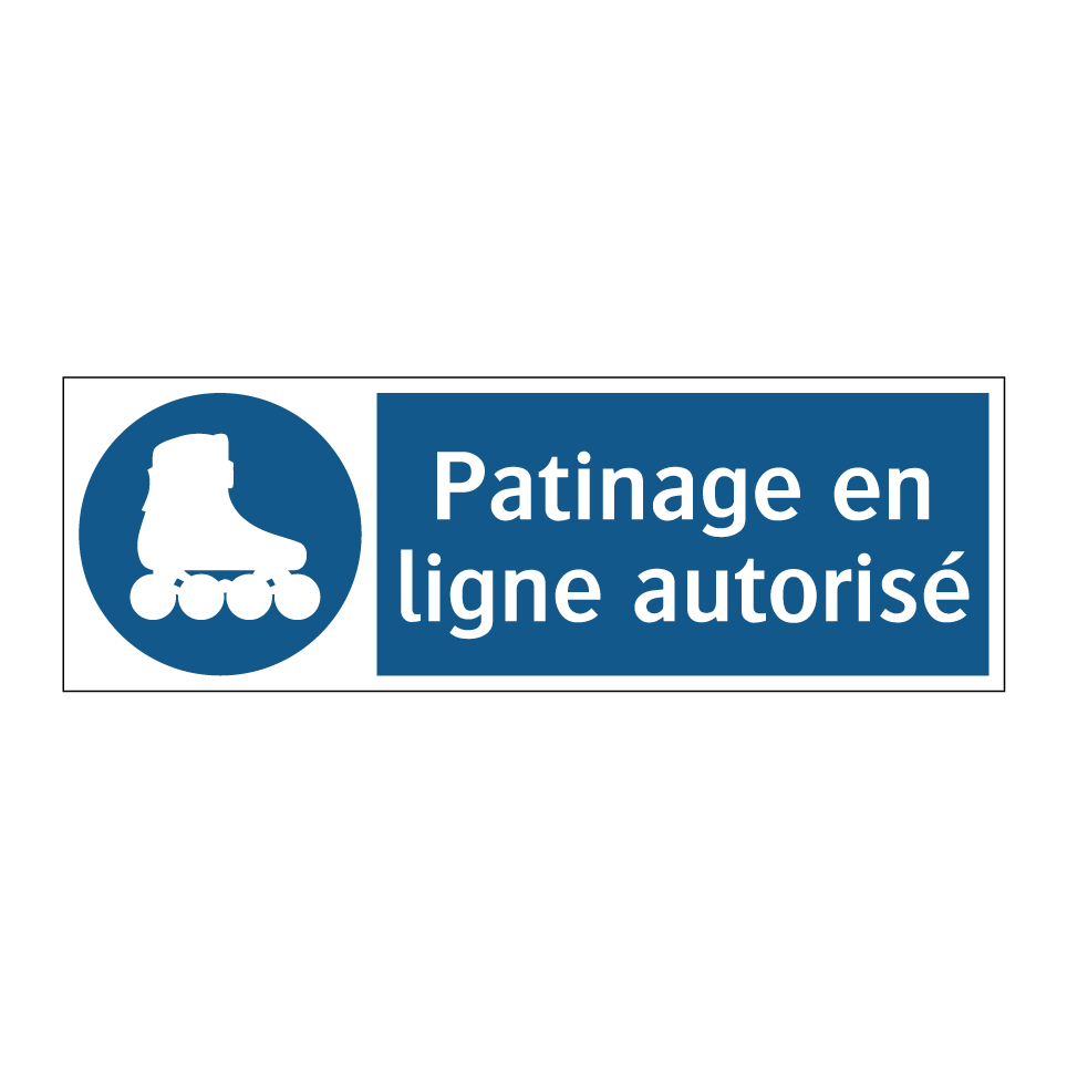 Patinage en ligne autorisé