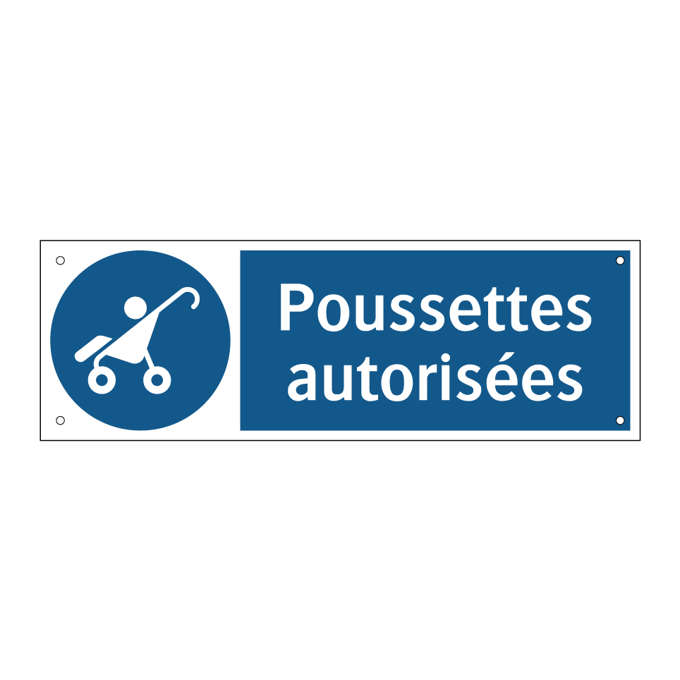 Poussettes autorisées