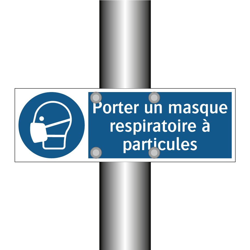 Porter un masque respiratoire à particules