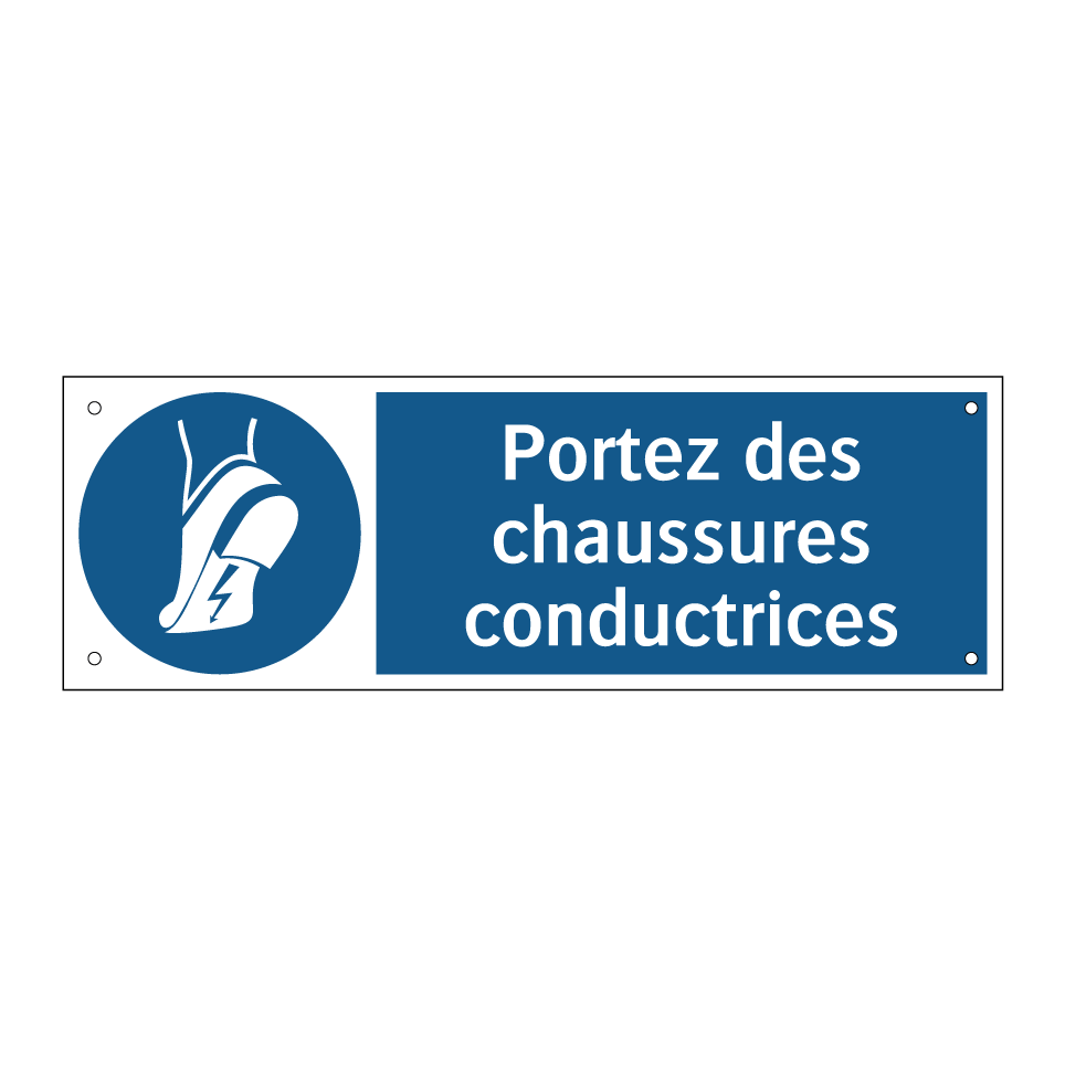 Portez des chaussures conductrices