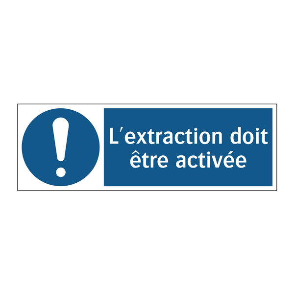 L'extraction doit être activée