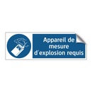 Appareil de mesure d'explosion requis