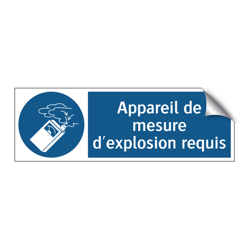 Appareil de mesure d'explosion requis