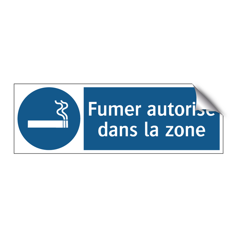 Fumer autorisé dans la zone
