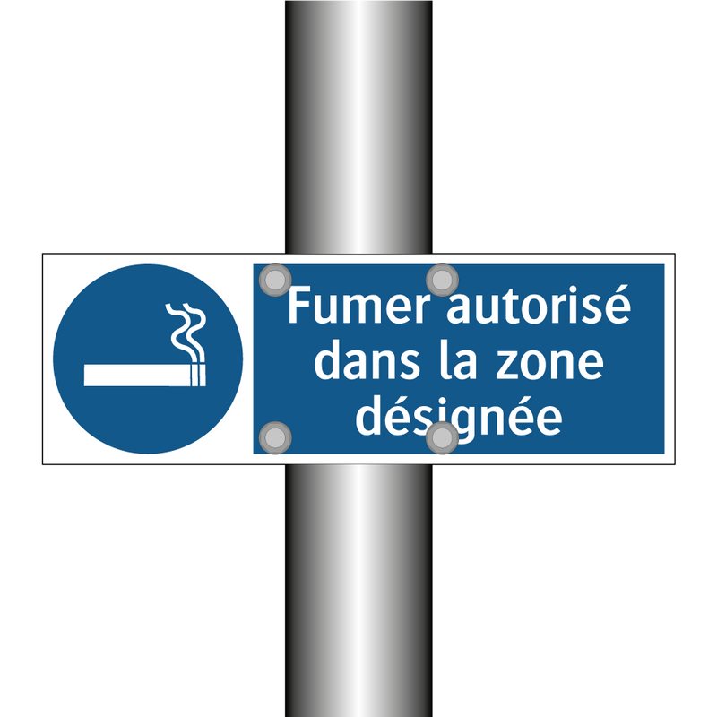 Fumer autorisé dans la zone désignée