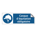 Casque d'équitation obligatoire