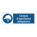 Casque d'équitation obligatoire
