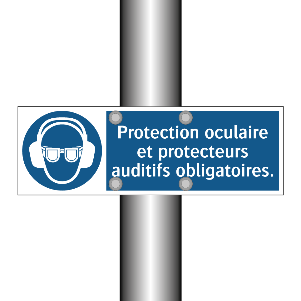 Protection oculaire et protecteurs auditifs obligatoires.
