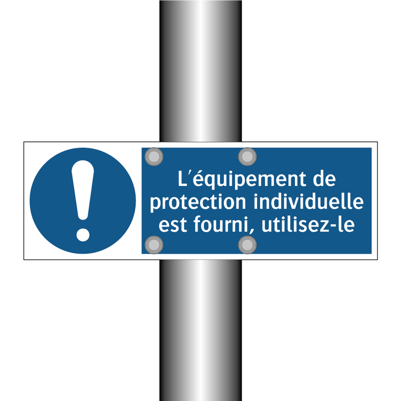 L'équipement de protection individuelle est fourni, utilisez-le