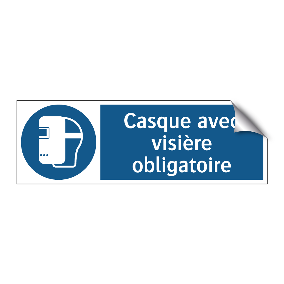 Casque avec visière obligatoire