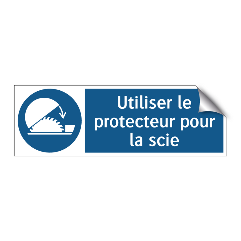 Utiliser le protecteur pour la scie