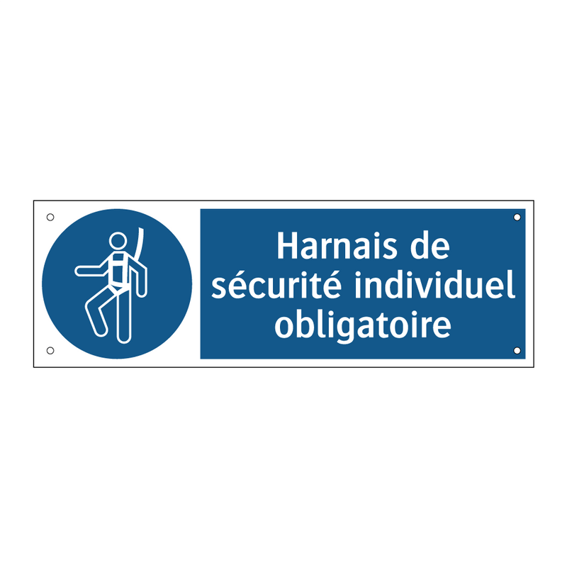 Harnais de sécurité individuel obligatoire