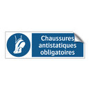 Chaussures antistatiques obligatoires