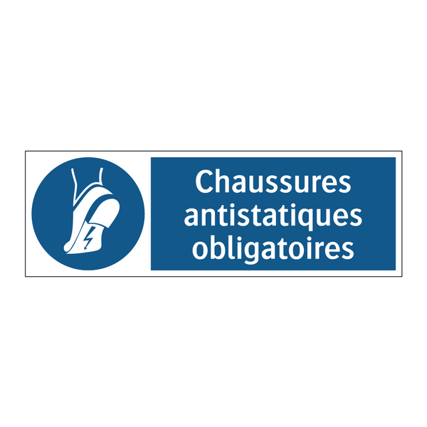 Chaussures antistatiques obligatoires