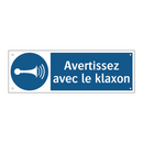 Avertissez avec le klaxon