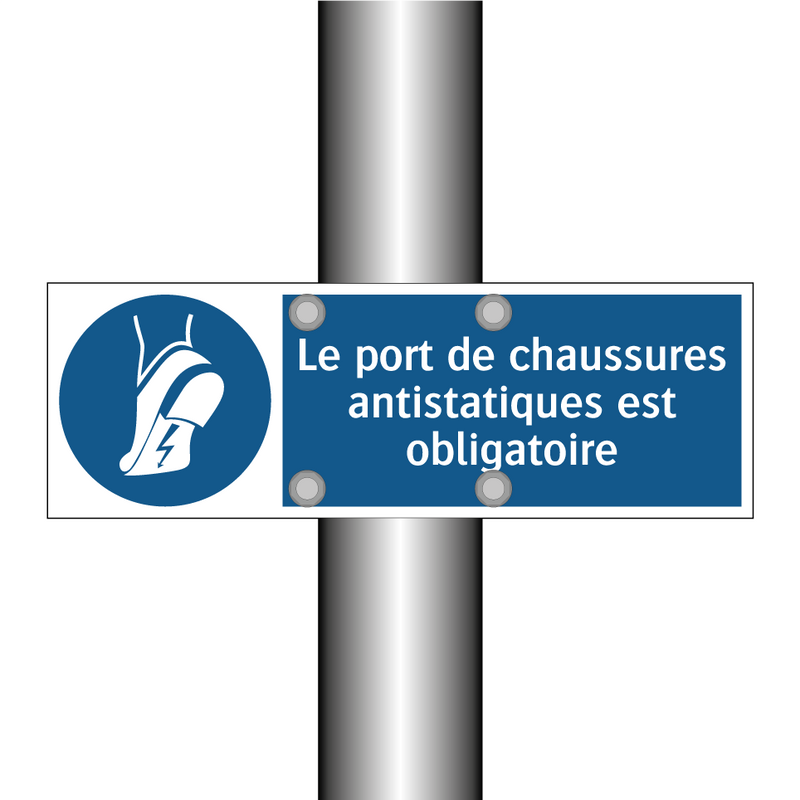 Le port de chaussures antistatiques est obligatoire