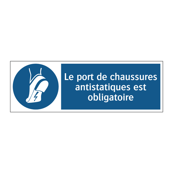 Le port de chaussures antistatiques est obligatoire