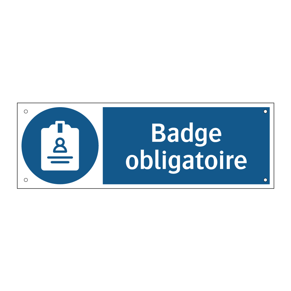 Badge obligatoire