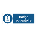 Badge obligatoire