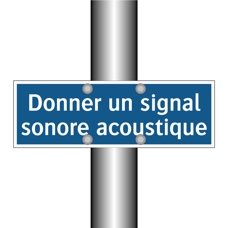 Donner un signal sonore acoustique