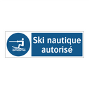 Ski nautique autorisé
