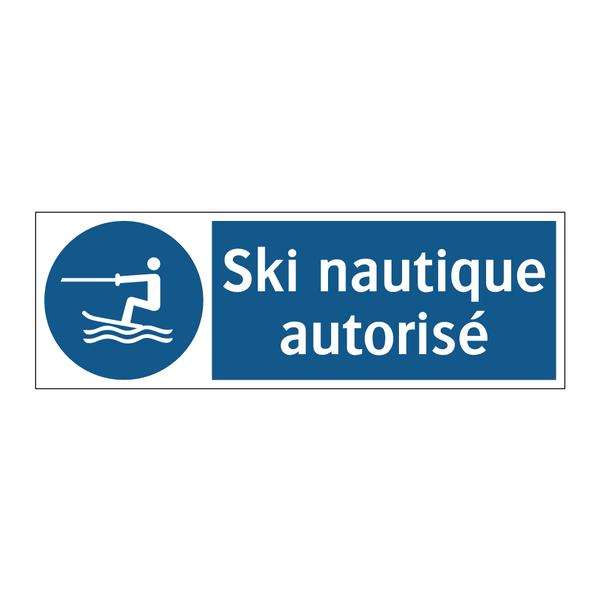 Ski nautique autorisé