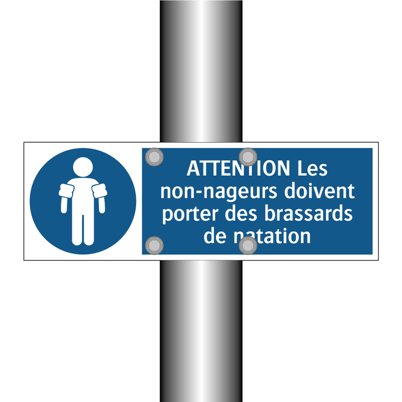ATTENTION Les non-nageurs doivent porter des brassards de natation