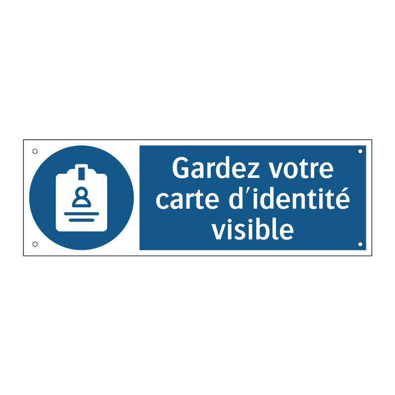 Gardez votre carte d'identité visible