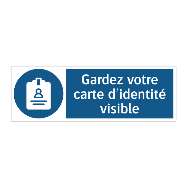 Gardez votre carte d'identité visible