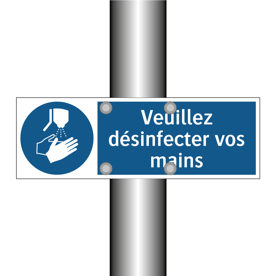 Veuillez désinfecter vos mains