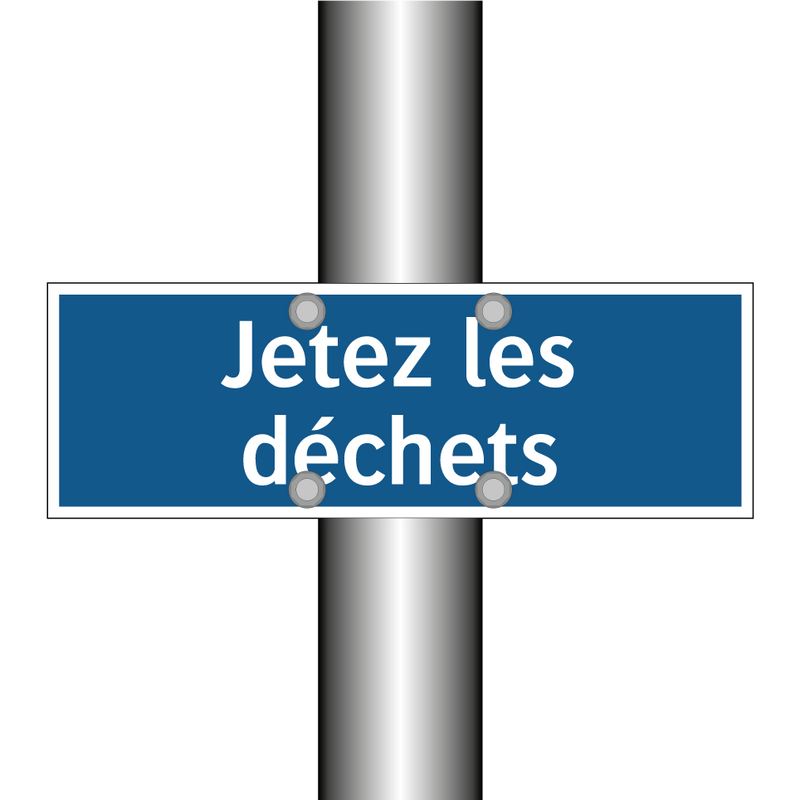 Jetez les déchets