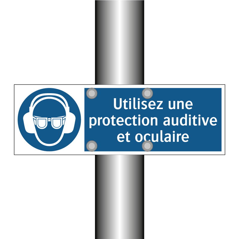 Utilisez une protection auditive et oculaire