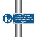 Dans la réserve naturelle, les chiens doivent être tenus en laisse
