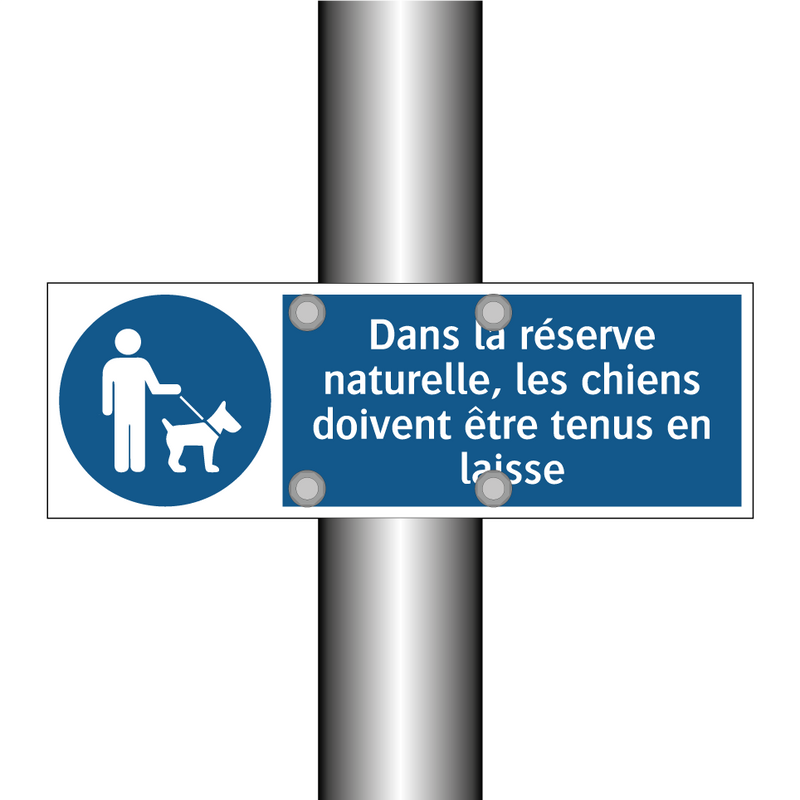 Dans la réserve naturelle, les chiens doivent être tenus en laisse