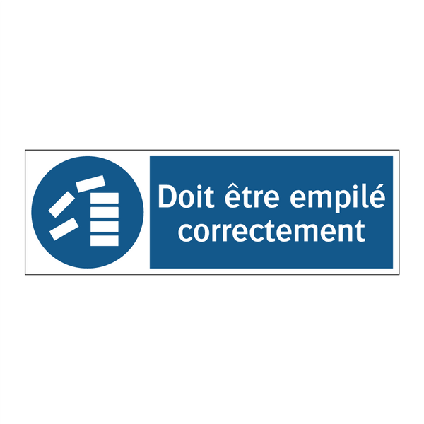 Doit être empilé correctement