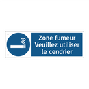 Zone fumeur Veuillez utiliser le cendrier