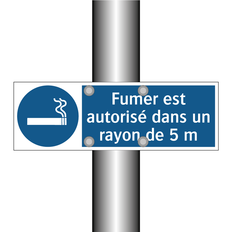 Fumer est autorisé dans un rayon de 5 m