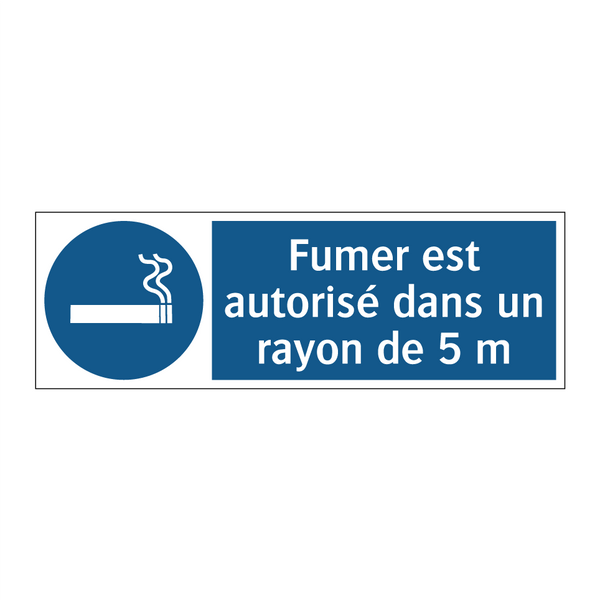 Fumer est autorisé dans un rayon de 5 m