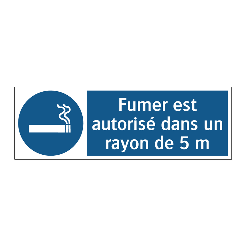 Fumer est autorisé dans un rayon de 5 m