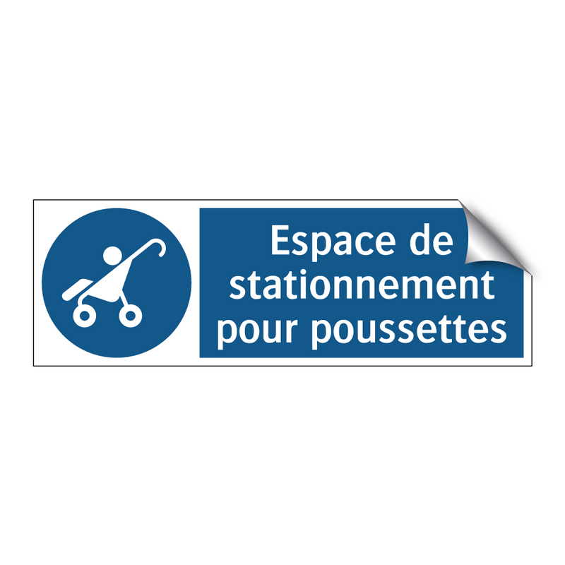 Espace de stationnement pour poussettes