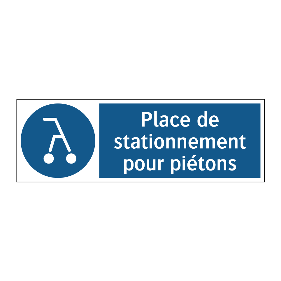 Place de stationnement pour piétons