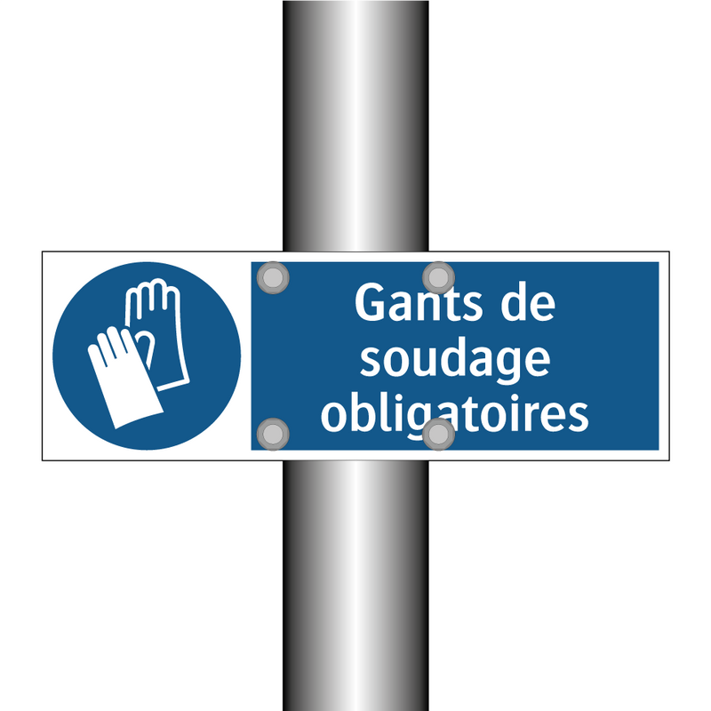 Gants de soudage obligatoires