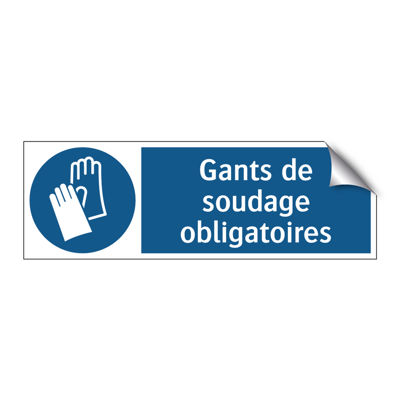 Gants de soudage obligatoires
