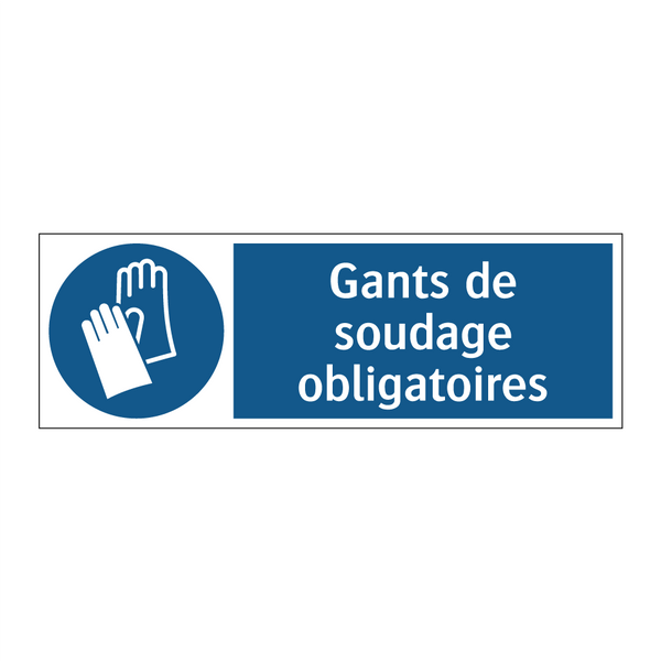 Gants de soudage obligatoires