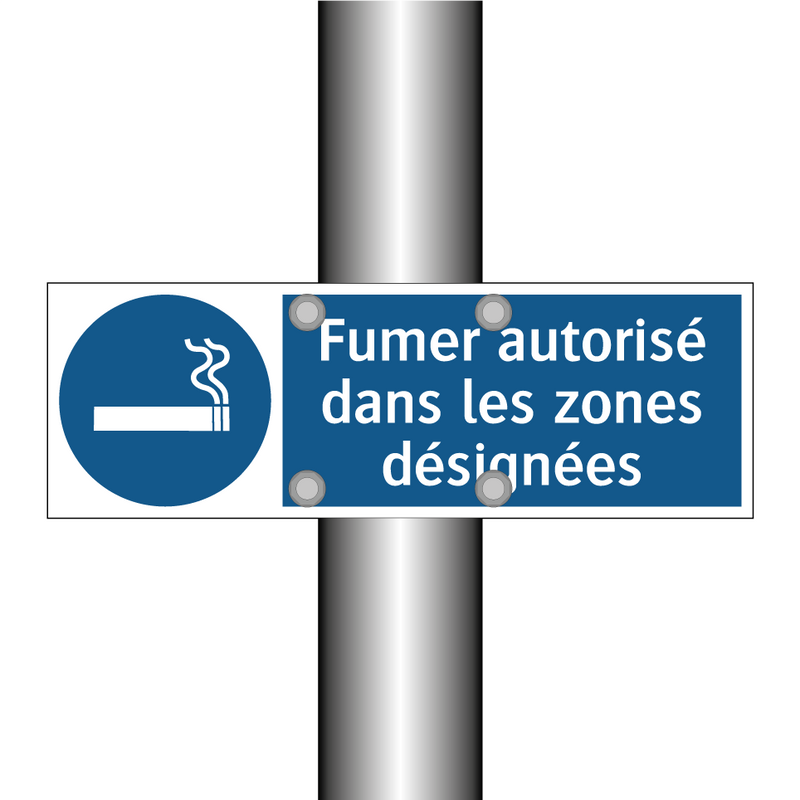 Fumer autorisé dans les zones désignées
