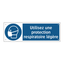Utilisez une protection respiratoire légère