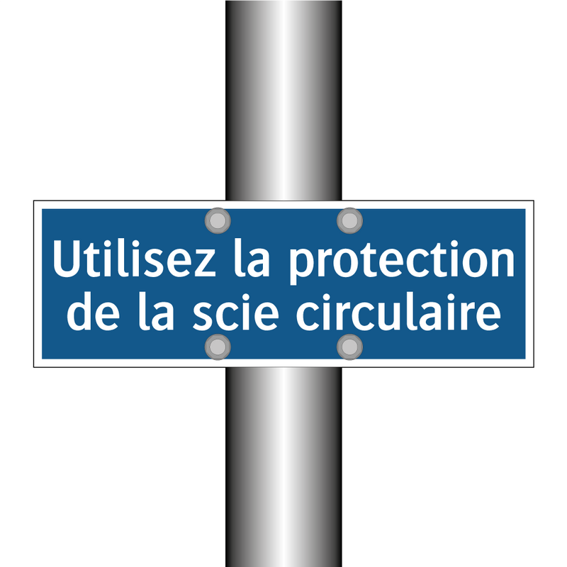 Utilisez la protection de la scie circulaire