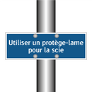 Utiliser un protège-lame pour la scie