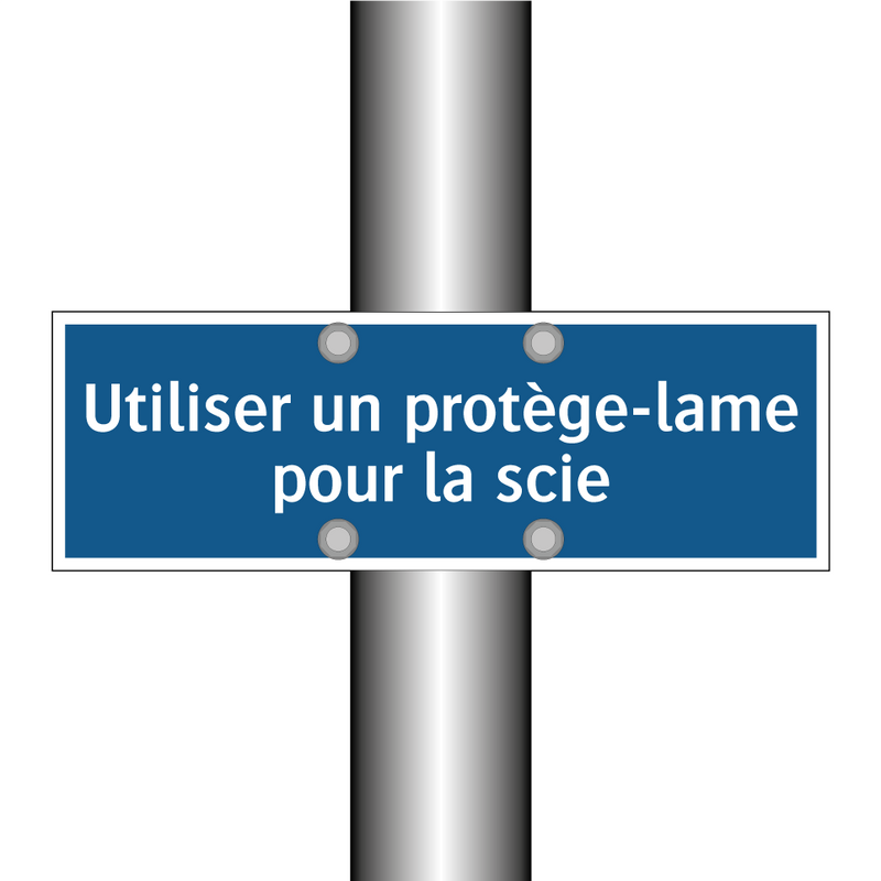 Utiliser un protège-lame pour la scie