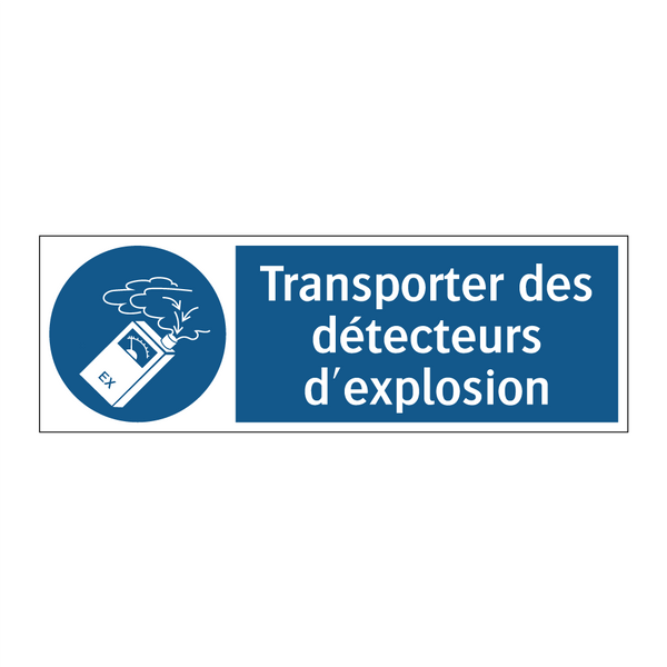 Transporter des détecteurs d'explosion